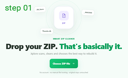 choose your zip file